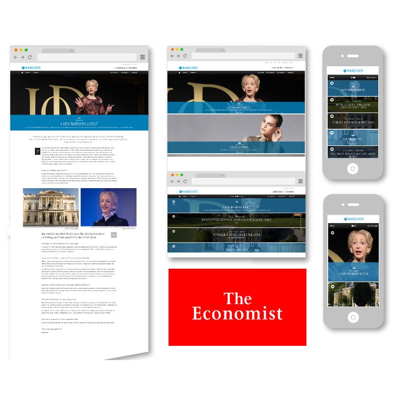 Economist 'Little Book of Wonders' Web Pages Cover Photo - The Bull Collective