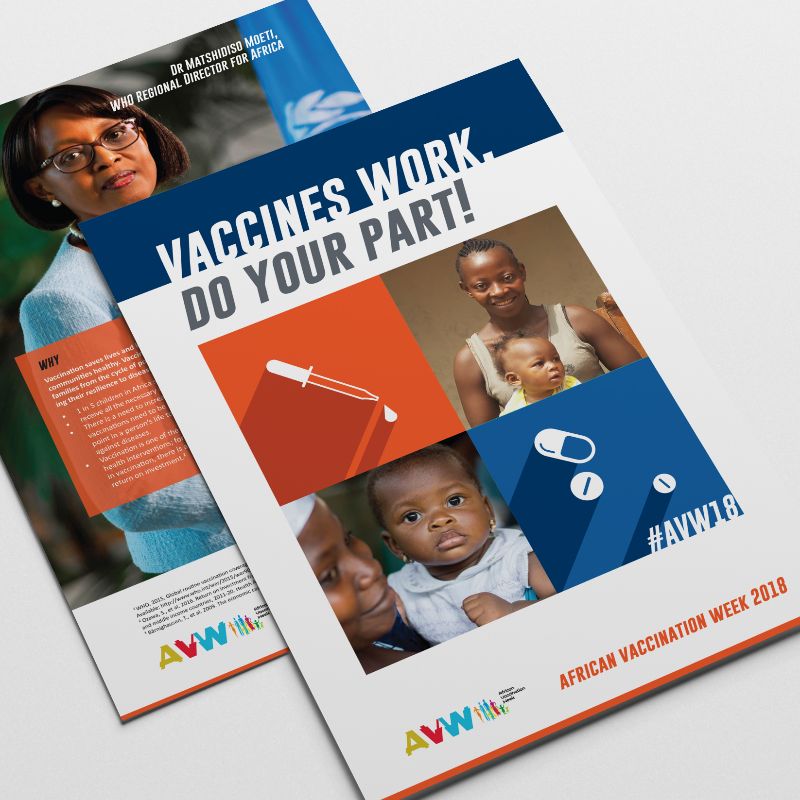 African Vaccination Week Media Toolkit 2018 Cover Photo - The Bull Collective